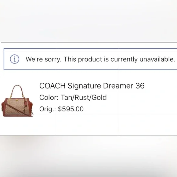 COACH ~BAG - Picture 7 of 7